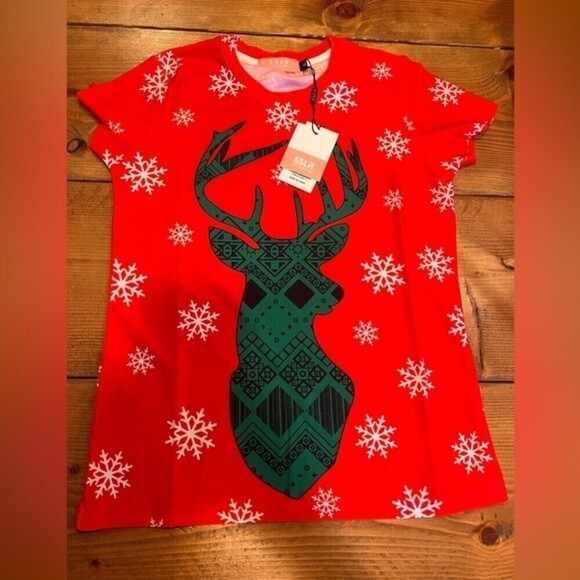 SSLR Big Boys'/ girl’sXmas T Shirts Santa Claus Funny Ugly Christmas Sweater Tee - Picture 3 of 6